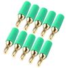 10 PCS Copper Gold Plated Banana Connector Speaker Plug  Connector  Speaker Connection