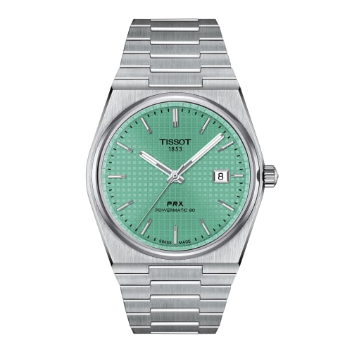 Tissot PRX Powermatic 80 Watch T1374071109101 Men's Light Green Dial