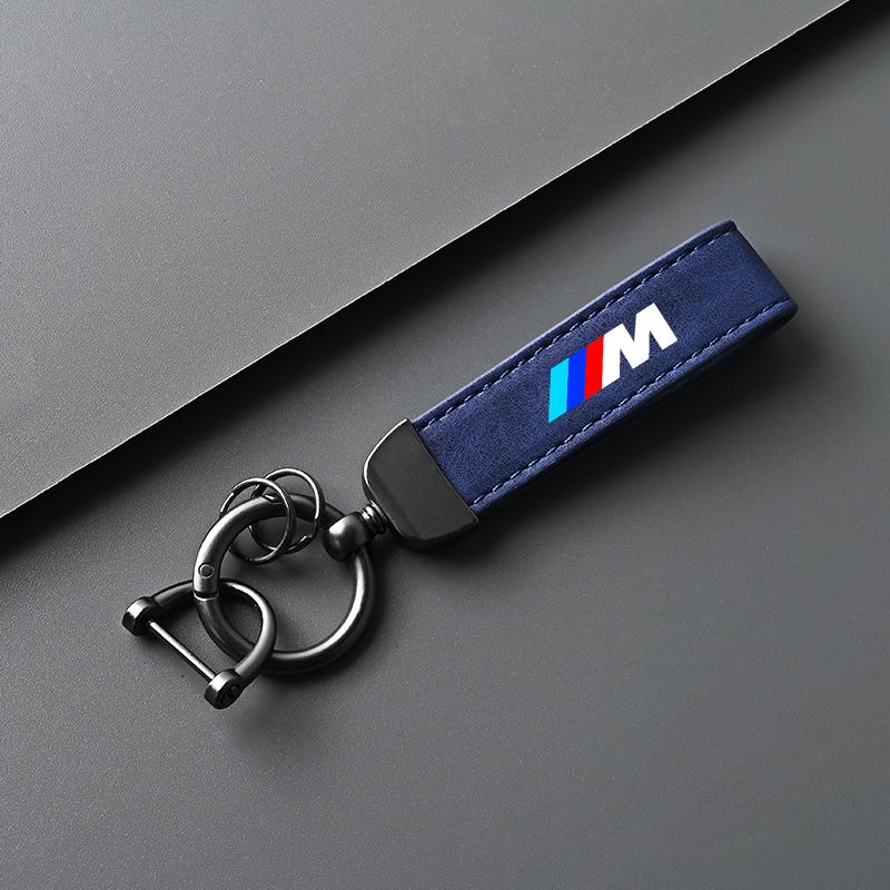 Car Leather Zinc Alloy Keychain Microfiber Key Chain Gift For BMW Performance E46 E30 E36 E39 E46 E87 E90 X1 X2 X3 X5 X7 Emblem Jbhv81