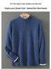 Men's 100% Pure Wool High-Collar Thick Knit Business Pullover Sweater