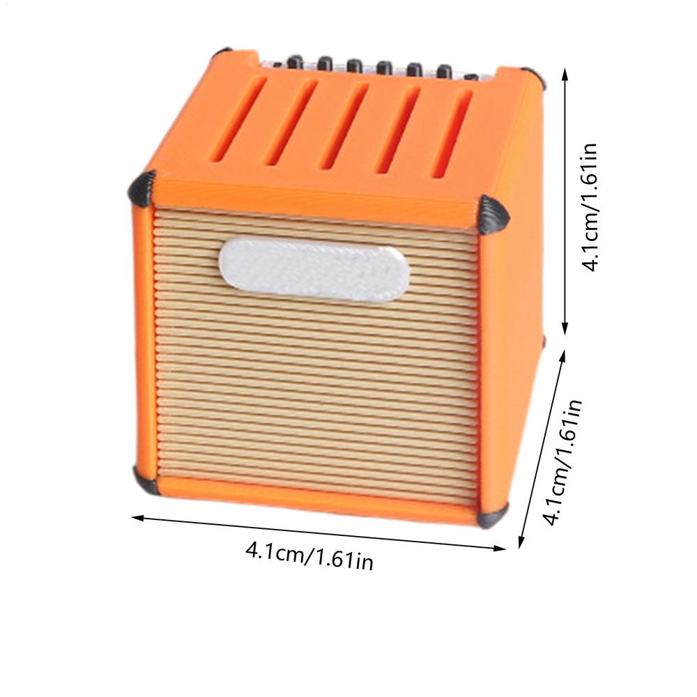 Guitar Pick Case Amp Speaker Guitar Pick Holder Large-Capacity Case Box Display 3D Printed Portable for Musical Instruments