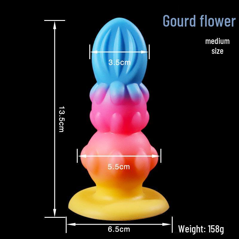Colorful Calabash Flower Anal Plug - Unisex Self-Stimulator for Adult Intimacy