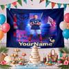 Mbappe Custom Your Name Wall Decor Tapestry Art For Pet Memorial Birthday Wedding Party Backdrop Family Gift