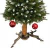 Reindeer Large Christmas Tree Stand Fi 105 Mm Polish Black Gold Forged