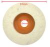 LAPHSODA Replacement Felt Buffs for Grinders, 100mm Outer Diameter Discs (3. Coarse, 10 Discs)