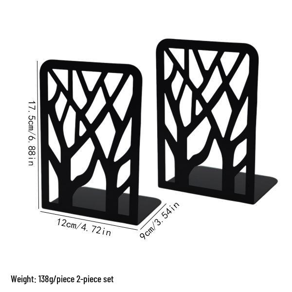 Tree of Life Metal Bookend: Elegant Desktop Bookshelf and Book Holder