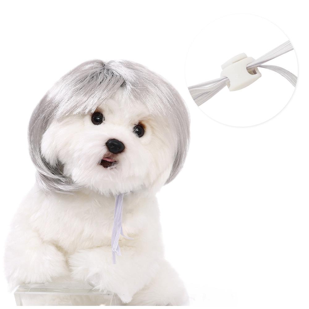 Pet Quality Premium Wig For Dogs And Cats In Trendy Bob Cut For Seasonal Celebrations