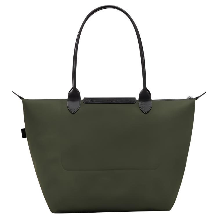 Nuova Borsa Tote LONGCHAMP Le Pliage Energy in Pelle di Vitello, Borsa Shopping, Borsa a Mano in Tela Grande da Donna Verde Oliva 1899HSR892