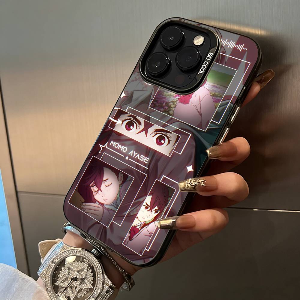 Popular anime-D-Dandadan Phone Case For IPhone17 16 11 12 13 14 15 16 Pro Max Plus Cover Colored Silver Funda Bumber
