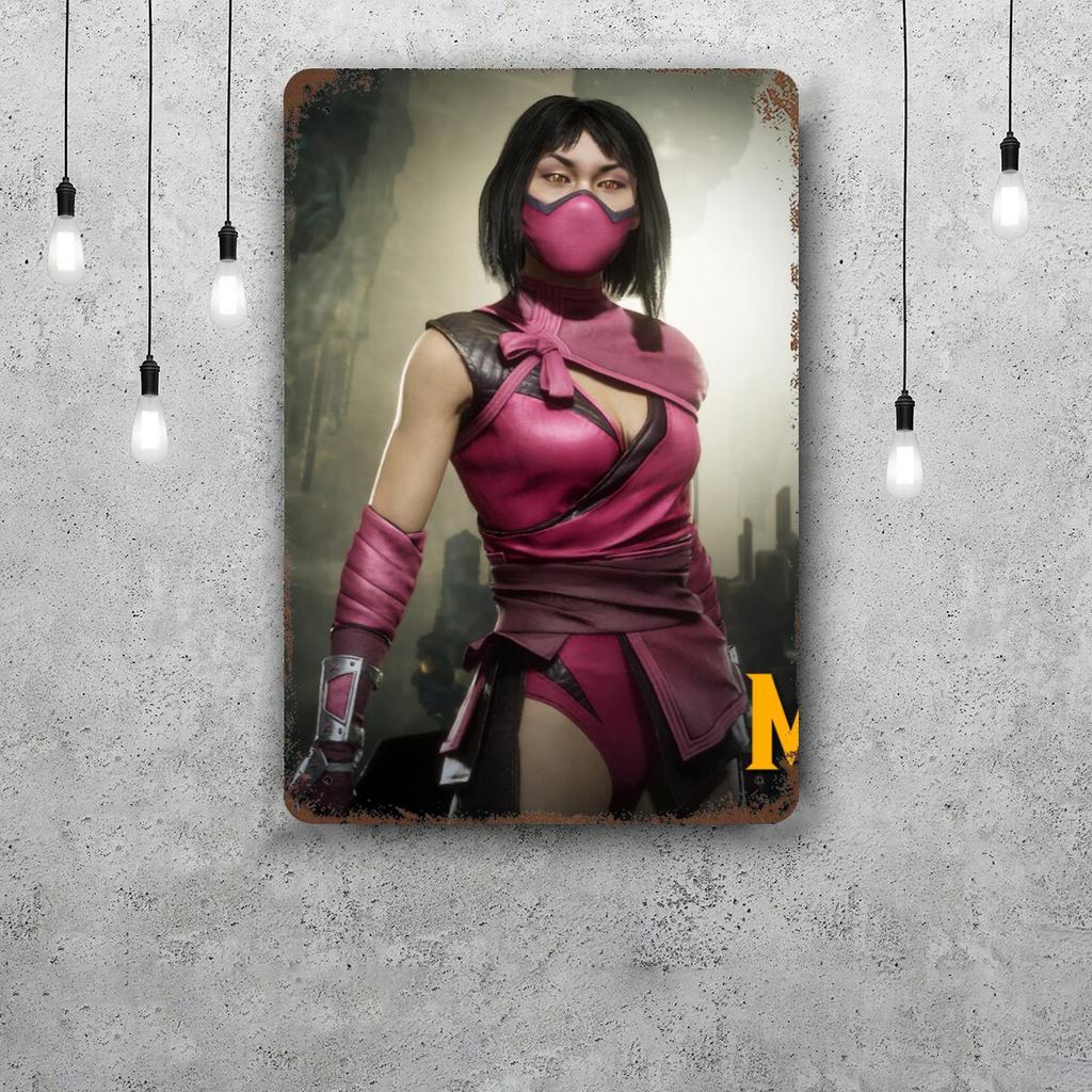 mileena Decor Poster Vintage Tin Sign Metal Sign Decorative Plaque for Pub Bar Man Cave Club Wall Decoration