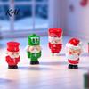 Cute Holiday Miniatures for Seasonal Decor Mini Christmas Figurines, Small Dollhouse Decorations, Micro Landscape Accessories DIY Projects Ornaments,