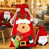 Velká vánoční dárková taška Vánoční dekorace Štědrý den Santa Claus Sněhulák Cukroví Dárky pro děti