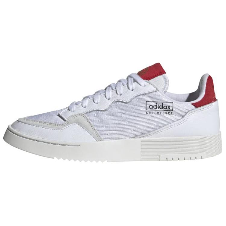 Adidas Supercourt White Scarlet Men Sneakers Cloud-White EF5881