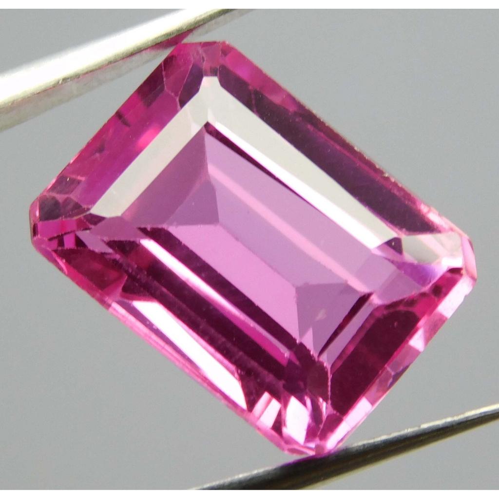 Finest Quality, Natural PINK Sapphire Emerald 10.56 Ct CERTIFIED Loose Gemstone