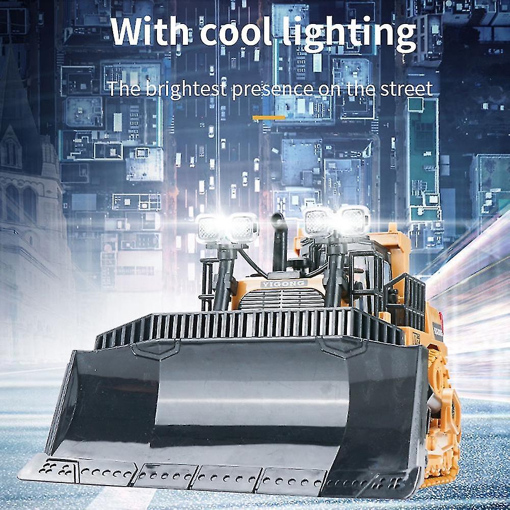 Fjärrstyrd Bulldozer Leksaker 1:24 Rc Lastbilar Fjärrkontroll Grävmaskin För 4-15 År Barn Födelsedag SXQ