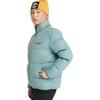 Timberland Letter Print Water-Resistant Down Jacket Unisex Outerwear Crab-Green A6K11-DV6