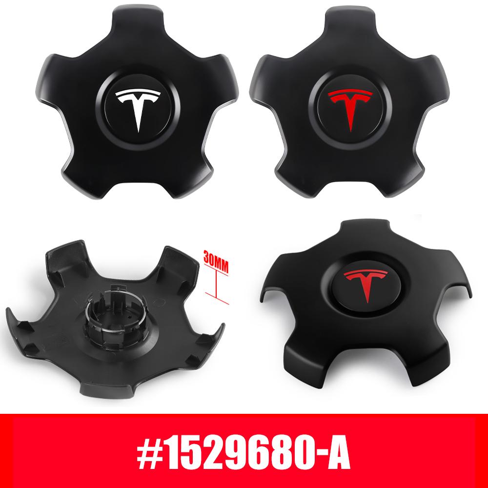 4 Stück Für Tesla Model 3 OEM 1529680-A Original-Radkappen Auto-Radnabenabdeckung Auto-Radkappen Emblem Ersatz 18-Zoll Radkappe