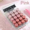 Mechanical Pushbutton Calculator 10-Digit Display Large LCD Display Calculator Basic Standard Calculator for School Home