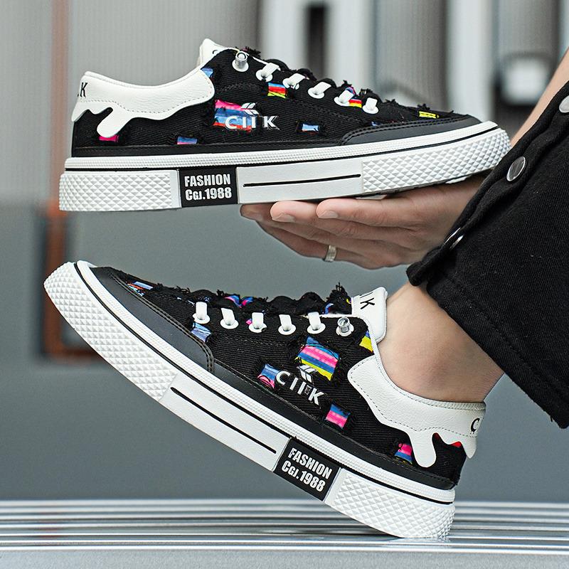 Fashion 2024 Brand Classic Green Casual Shoes Men Flats Canvas Sneakers Harajuku Shoes Men Fashion Espadrilles Zapatillas Lona Hombre