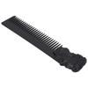 Zinc Alloy Oil Hair Comb Portable Three Dimensional Engraving Vintage Beard Comb for Hair Salon Home Black