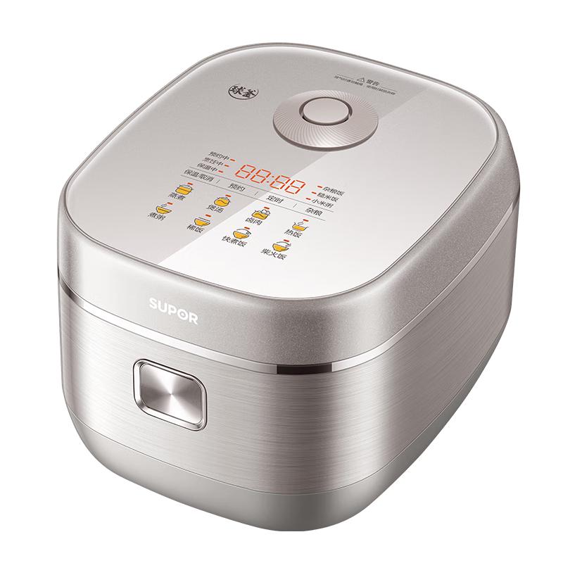SUPOR 4L IH Smart Rice Cooker with 0-Coating Stainless Steel Spherical Pot CN plug (adapter included)