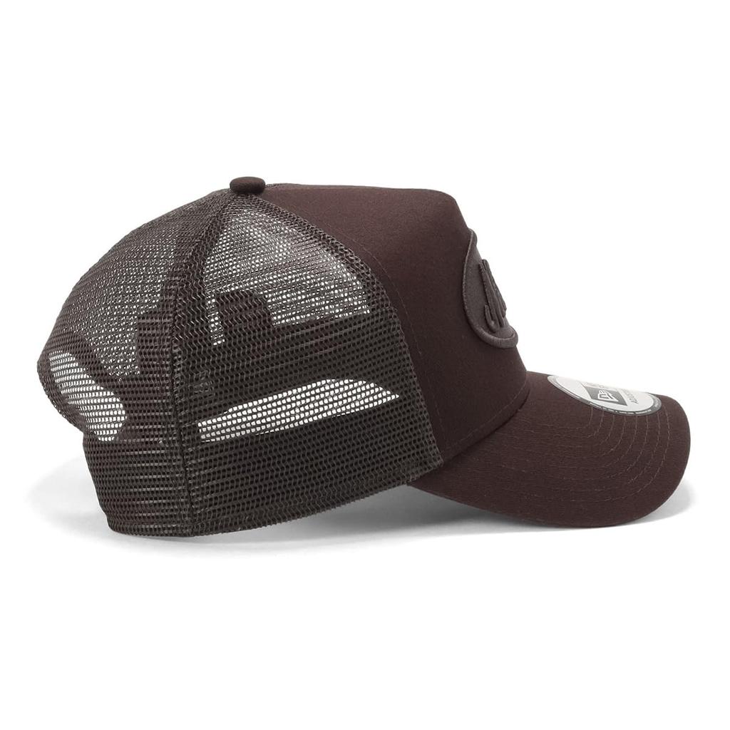 [New Era] New Era Mesh Cap 9FORTY A-Frame Trucker 14721094 N839AF173 Burntwood Brown FREE Tonal Color ONSPOTZ Exclusive Men's Women's Hat 9FORTY