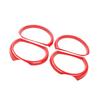 4 Pcs Car Front Headlight Surround Cover Lamp Light Decor For Dodge Challenger 2015 2016 2017 2018