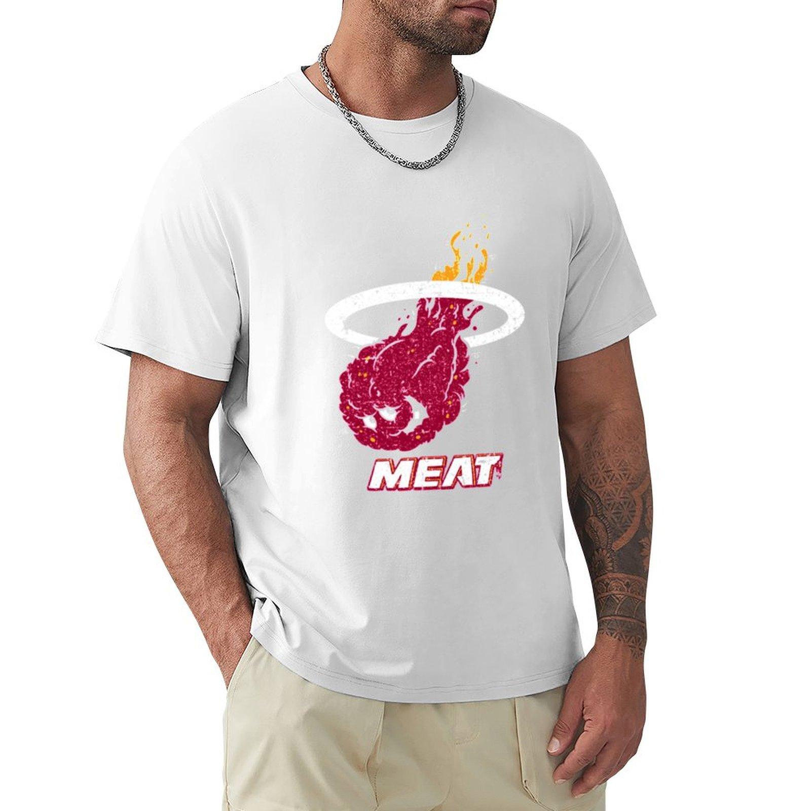 Basketball Team Miami Meat Hunger Force Tshirt Gym Wear Breathable Short Sleeve Tee S