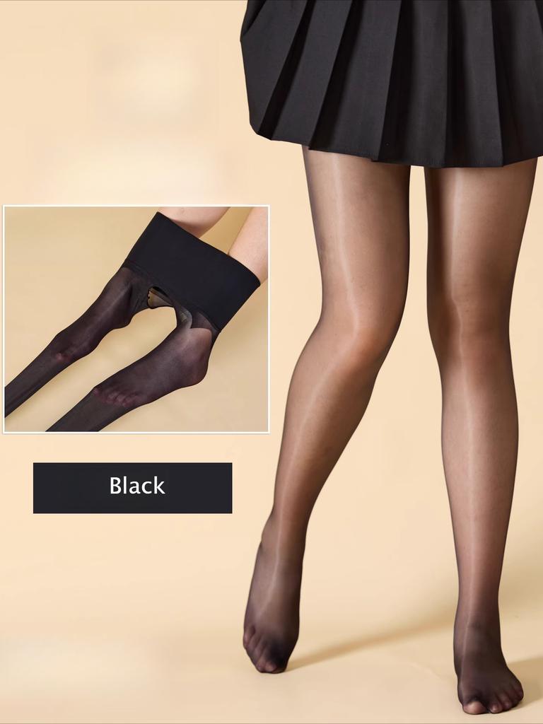 Seamless 5D Ultra-Thin Pantyhose for Women Sexy Tight Fit Oil-Shiny Transparent Stockings Breathable  Clubwear Medias