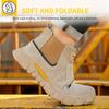 Steel Toe Anti-smash Anti-stabbing Wear-resistant Shoes Fireproof Flower Welder Men's Non-slip Boots Work Safety Shoes