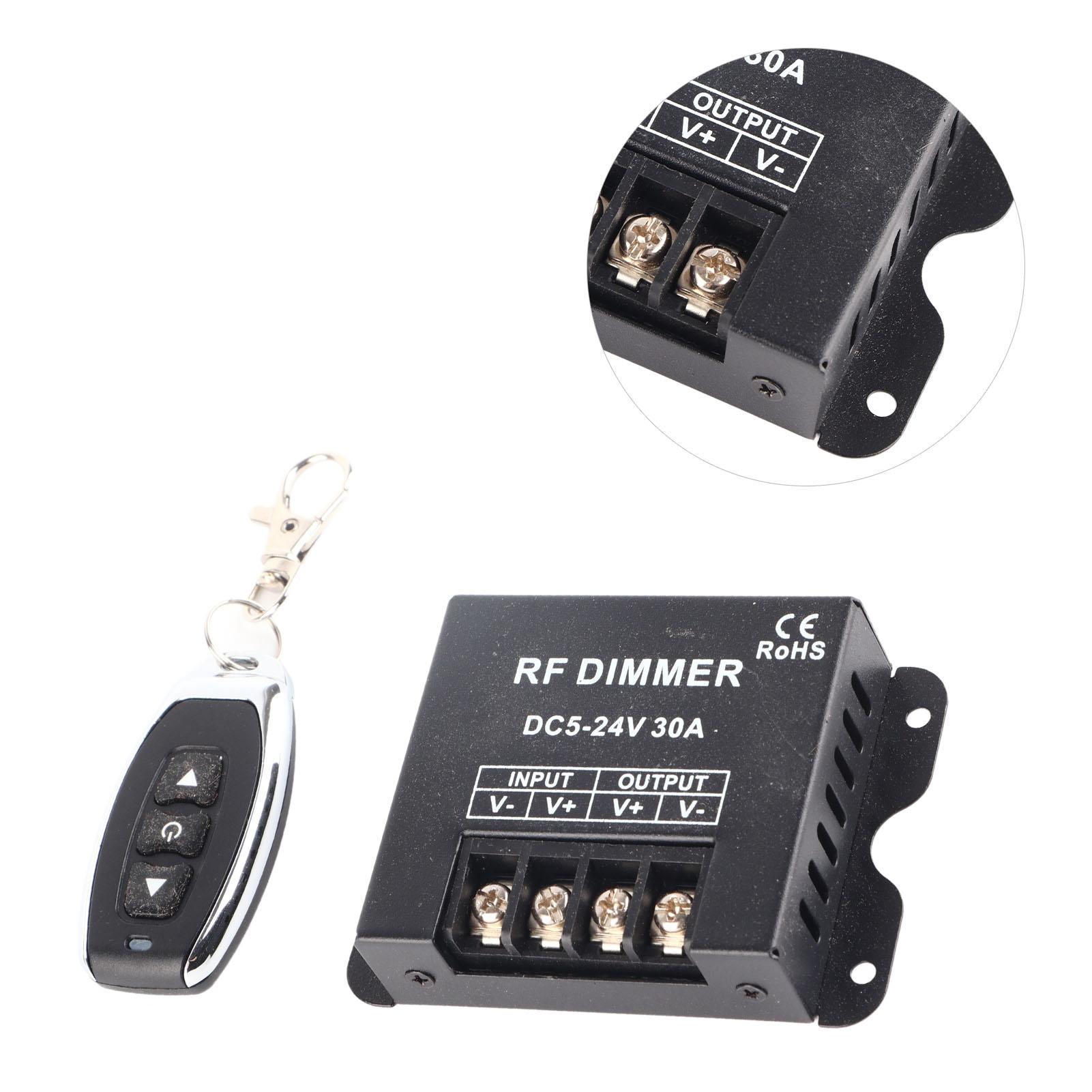 

Радиочастотный диммер Беспроводная регулировка яркости Электрооборудование с пультом дистанционного управления 524В 30А