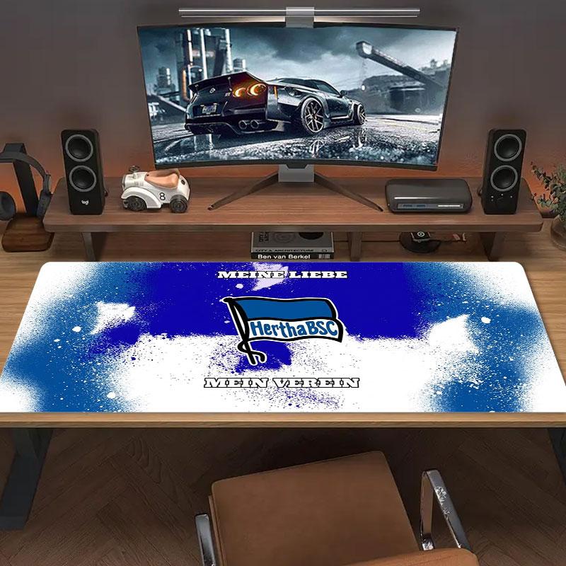 Hertha BSC Large Size Mouse Pad Large Gaming Table Cushion Non-slip Laptop Tablet Big Mousepad XXL Mat Mini PC Playmat With Lock Edge