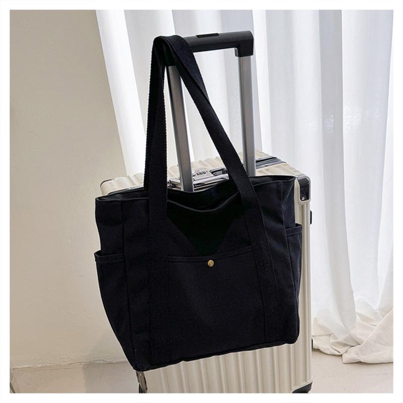 Canvas Bag, Women's Handbag, Shoulder Bag, Versatile Tote Bag, Commuting Large Capacity, Tutoring Bag, Multiple Pockets