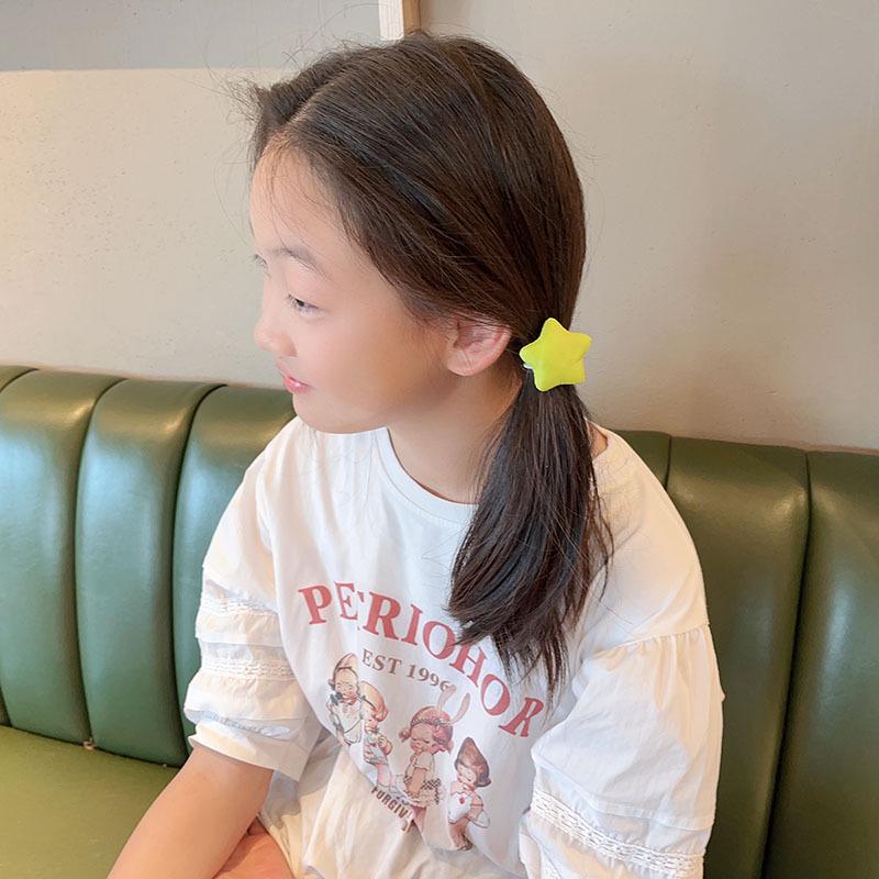Children's Candy Color Star Hair Tie - Cute Baby Ponytail Accessory