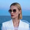 Modern Round Frame Sunglasses For Women With Pc Lenses And Sun Protection
