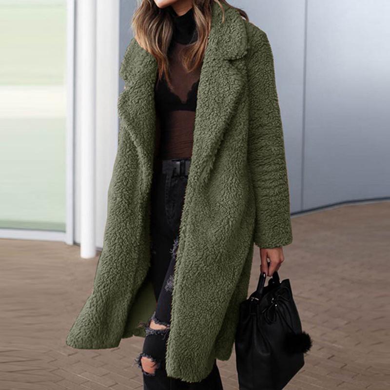 knee length teddy coat