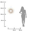 Round Boho Wall Mirror 50Cm White