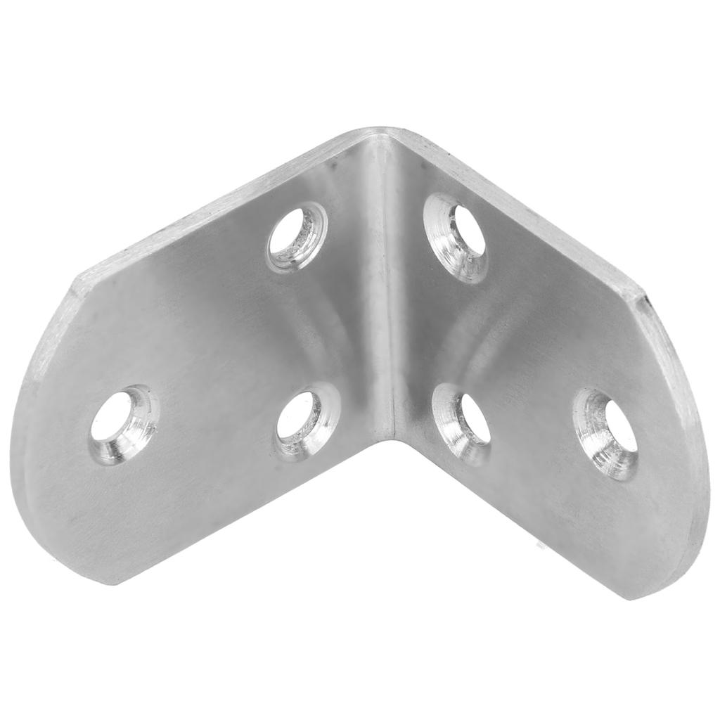 10Pcs Corner Brace Stainless Steel Thicken Right Angle Bracket Connector for Shelf Furniture