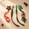 1/2Pcs Vibrant Festive Hairpin Ornament Santa Claus Wig Braid Hair Tie  Christmas Party