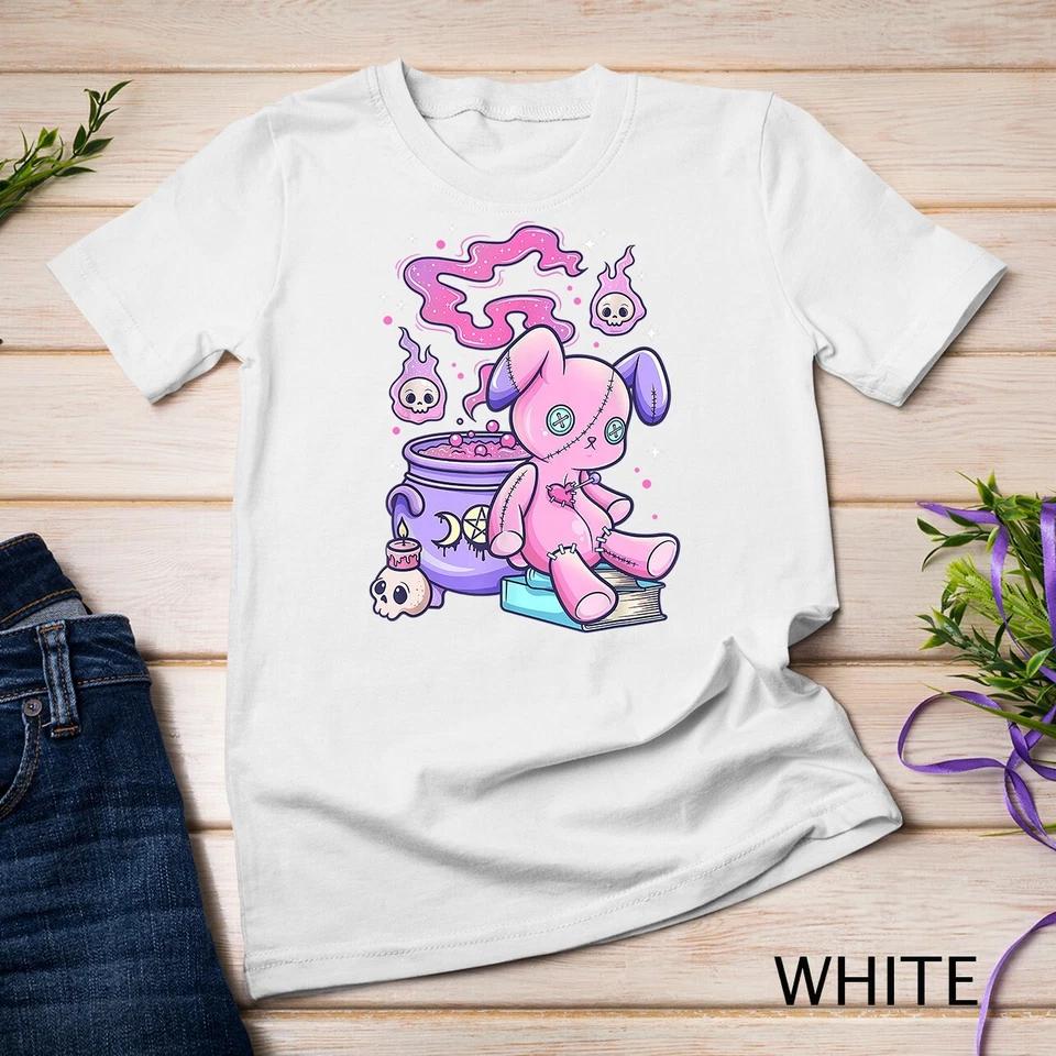 Kawaii Pastel Goth Cute Creepy Witchy Bear T-Shirt Unisex T-shirt 9 M