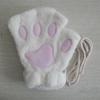 2026 Autumn Winter Kawaii Plush Cat Claw Paw Gloves Warm Soft Short Fingerless Fluffy Bear Mittens Costume Half Finger Gloves