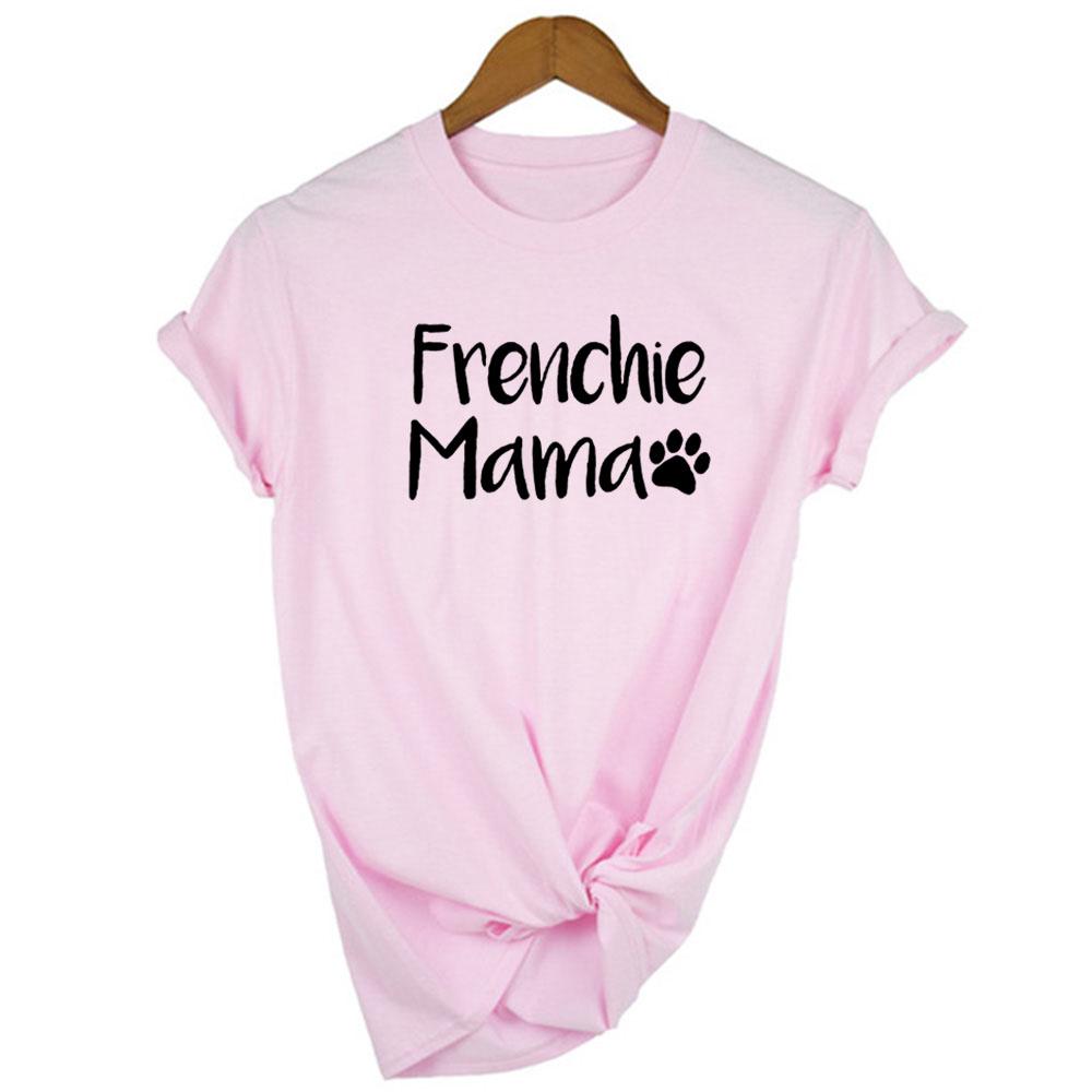 French Bulldog Mama Print T Shirt For Dog Owners Dog Mom Pet Lover Mom Life Mother