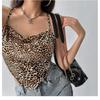 Women's Sexy Hottie Zebra Print Slim Fit Backless Cross-tie Short Tube Top Camisole