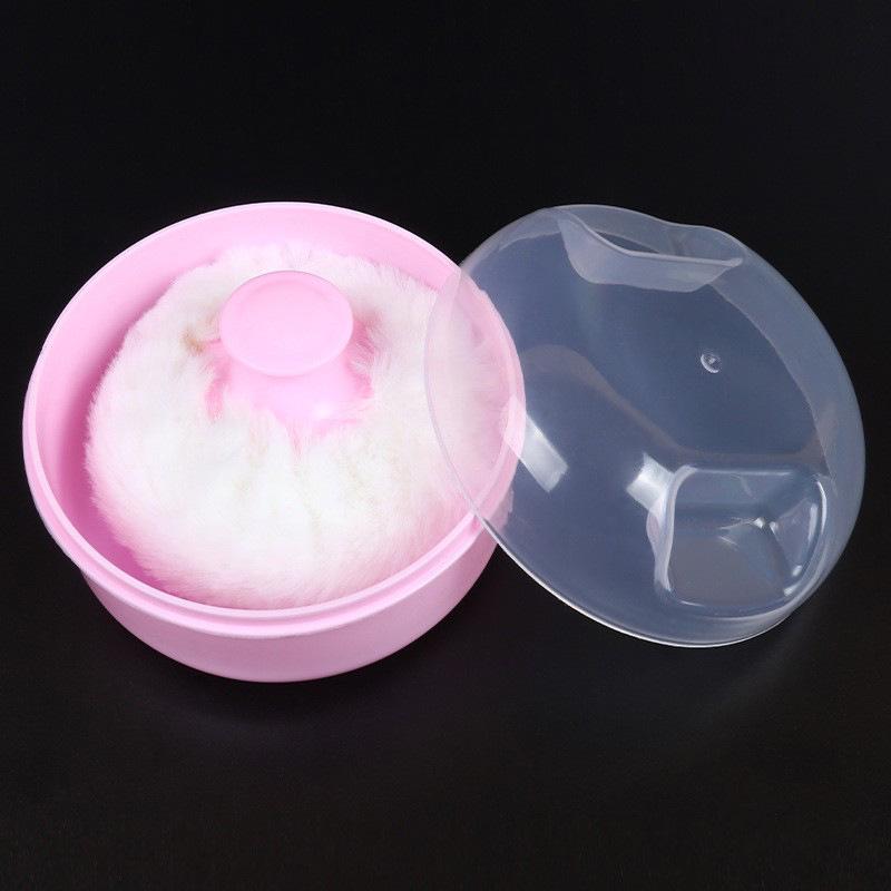 Mother & Baby Body Powder Puff Box – Gentle, Non-Shedding Polyester for Delicate Skin