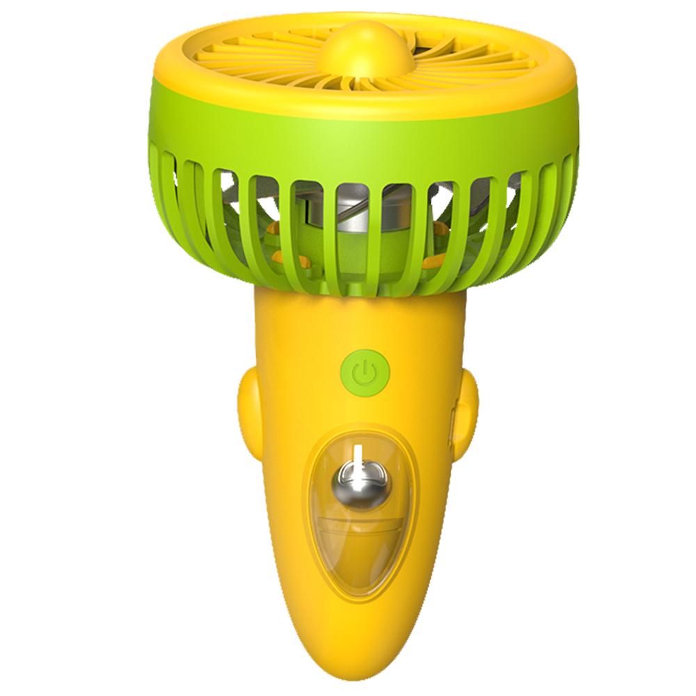 

Портативний вентилятор, охолоджуючий повітряний потік, 1200 мАг, перезаряджуваний USB, портативний міні-вентилятор із 3 швидкостями Hands-Free зелений/жовтий