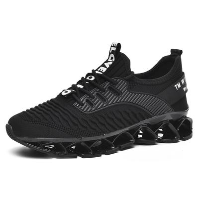 Mens Walking Shoes Fashion Breathable Blade Shoes Slip On Lightweight Shock Absorption Outdoor Casual Sneakers