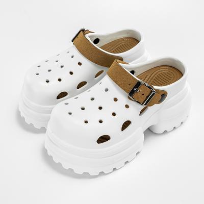 Mode Femmes Sabots Mode Pantoufles d'Intérieur Rue Talons Hauts 10CM Sandales Semelle Épaisse Plage Tongs Chaussures à Plateforme Loisirs Féminines