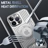 Luxury Magnetic Wireless Charge Case For iPhone 16 15 12 14 13 Pro Max Aluminium Alloy Heat Dissipation Shockproof Cover