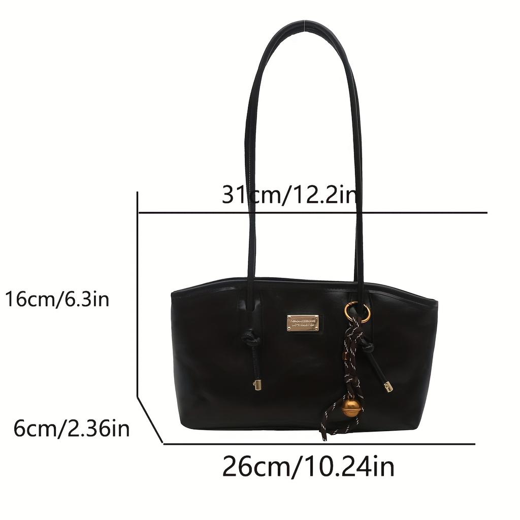 A Women'S Shoulder Bag That Can Be Carried Under The Arm, Featuring a Stylish, Vintage, Casual, And Versatile Design That Is Simple
