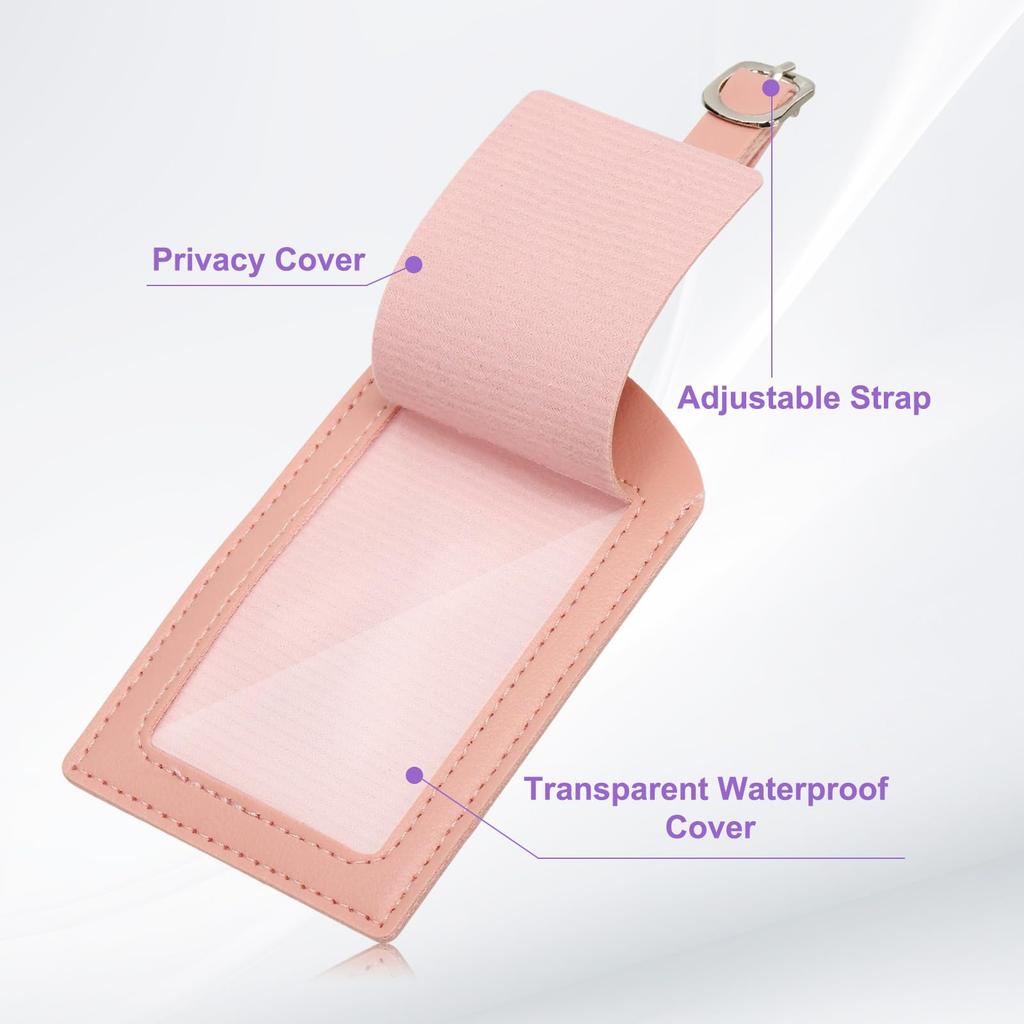 PATIKIL Travel Passport Luggage Tag Set with Initial Passport Cover and Alphabet Chenille Letter Travel Wallet Bag Suitcase Identifier for Women and